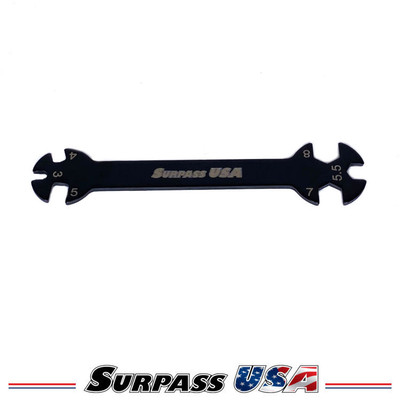 Surpass USA Steel Turnbuckle Box Wrench (3, 4, 5, 5.5, 7 & 8mm)  SH-RNA-5534