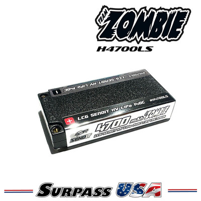 Team Zombie SENDIT 4700mAh 2S 7.6v HV 140c LCG Shorty H4700LS Team Zombie SENDIT 4700mAh 2S 7.6v HV 140c LCG Shorty H4700LS