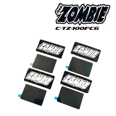 Forged Carbon Wing Endplates for 1:10 EP Onroad w/ Team Zombie Logo C-TZ-100FC6