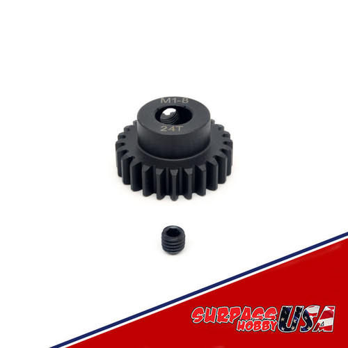 Rocket 24T MOD 1 Pinion or Spool Gear 8mm Bore Chromium Alloy Steel 11025-6014-02