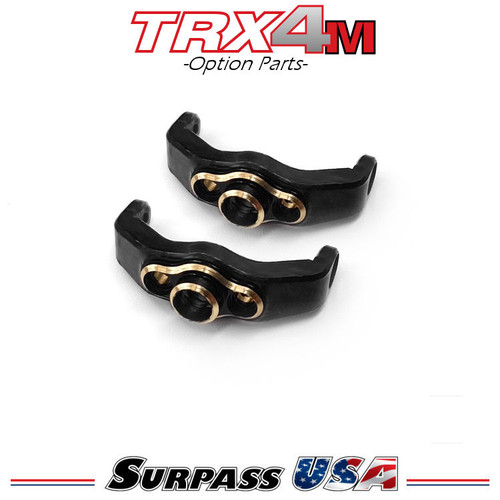 Hobby Details Traxxas 1/18 TRX-4M Brass C-Hub 2pc Set with Hardware DTTRX4M004