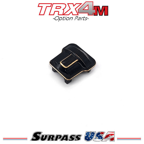 Hobby Details Traxxas 1/18 TRX-4M Brass Axle Differential Cover 1pc with Hardware DTTRX4M005