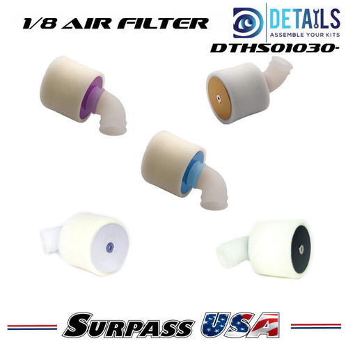 Hobby Details 1/8 Aluminum Off-Road RC Nitro Engine Air Filter DTHS1030