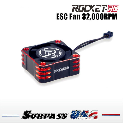 Surpass USA | Rocket-RC Silver ESC 25mm Aluminum Cooling Fan