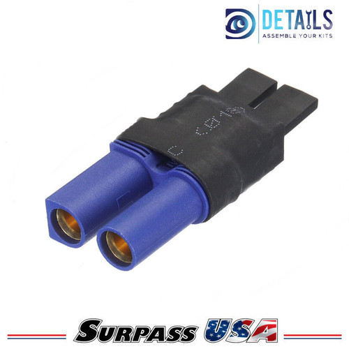 EC5 Female to TRX (Traxxas) Male Adapter for RC Lipo Batteries (1pc) DTSPHB-13