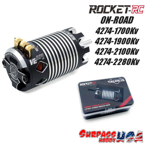 Rocket-RC 4274 1/8 Taurus V2 Sensored On-Road Motors (Lightweight) SP-042742-01