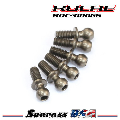 Roche - P12V, P12V2 Aluminum 4.3x11.8mm Ball Stud, Reinforced (310066)