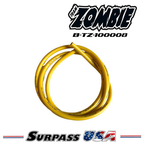 Team Zombie Silicon Wire 12 awg - Yellow (1 Meter) B-TZ-100008