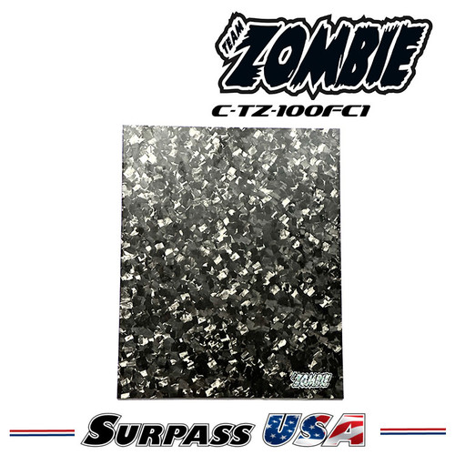 Team Zombie Forged Carbon Set-Up Board for 1/12 & 1/10 Cars w/ Travel Sleeve C-TZ-100FC1