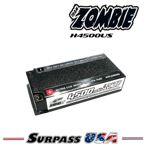 Team Zombie SENDIT 6400mAh 2S 7.6v HV 140c Shorty H6400S