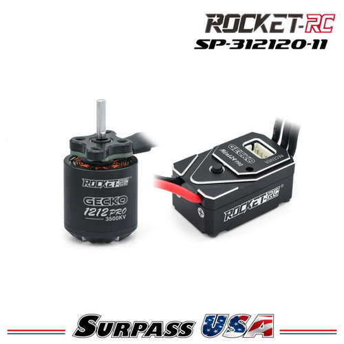 Rocket-RC Gecko S1212 FOC Brushless Motor & Gecko Mini 24 Pro ESC  SP-312120-11