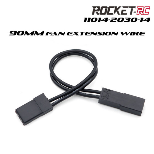 Rocket-RC 90mm Fan Extension Wire 3P JST to 3P JR 11014-2030-14
