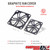 Rocket 40mm Graphite Fan Cover Designed for Aluminum Fans