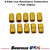 8.0mm Gold Low Resistance Bullet Connector Set 5 Pair (10pcs) DTP02006