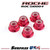 Roche - M4 Aluminum Locknut (Red), 5 pcs (510004) ROC-510004