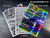 Team Zombie Black, White, Holographic 6" x 8" Vinyl Die-Cut Sticker Sheet (3pcs 1ea Color) D-TZ-6800BWH