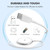 15W Magnetic Wireless Charger: Fast Charging Pad (White)