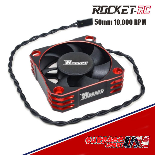Rocket Red 50mm Aluminum Cooling Fan 10,000 RPM SP-560001-01
