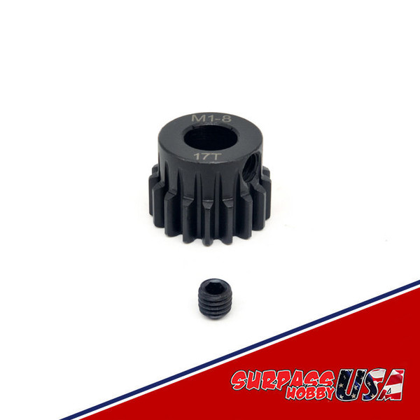 Rocket 17T MOD 1 Pinion or Spool Gear 8mm Bore Chromium Alloy Steel 11025-6007-02
