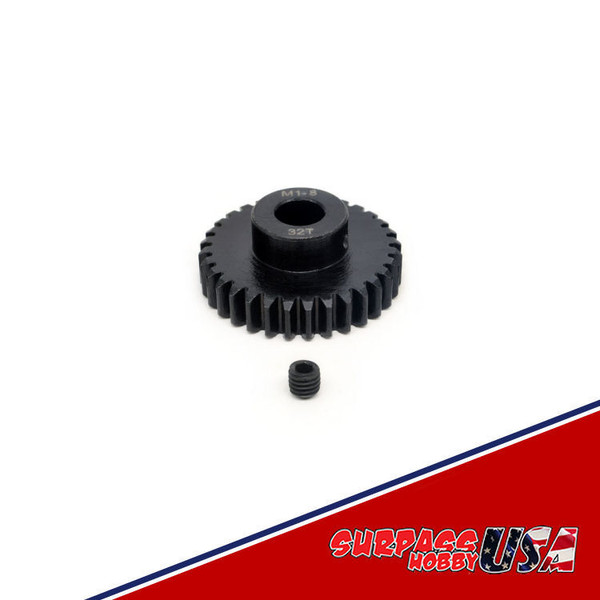 Rocket 32T MOD 1 Pinion or Spool Gear 8mm Bore Chromium Alloy Steel 11025-6022-02