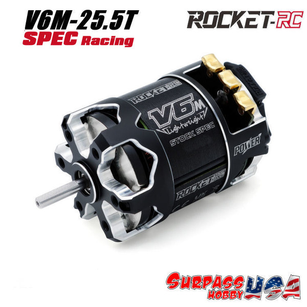 Rocket-RC V6M SPEC 25.5T Lightweight Sensored Brushless Motor V6M-25.5