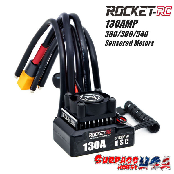 Rocket-RC 1/10 130Amp ESC with XT60 Plug SP-600001-15