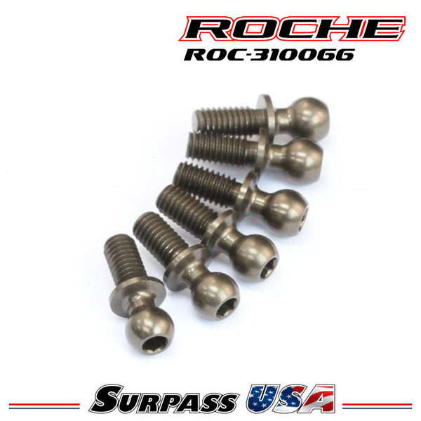Roche - P12V, P12V2 Aluminum 4.3x11.8mm Ball Stud, Reinforced (310066)