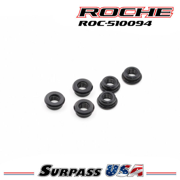 Roche - P12V, P12V2 Aluminum M3x2.7 Thread Insert, 6 pcs (510094)
