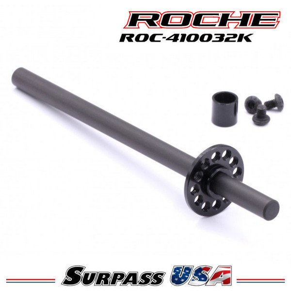 Roche - Rapide P12V, P12V2, F1 Carbon Rear Solid Axle Set, Black (410032K)
