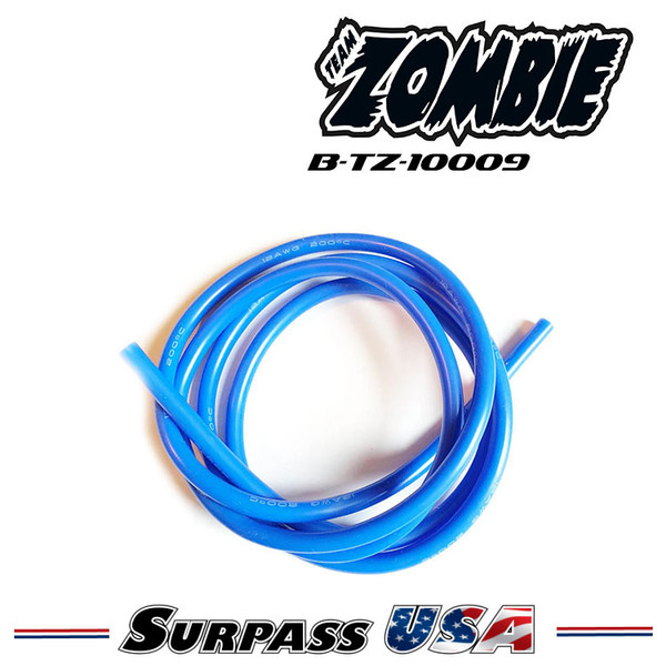 Team Zombie Silicon Wire 12 awg - Blue (1 Meter) B-TZ-100009