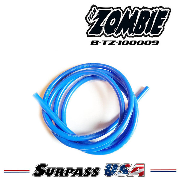 Team Zombie Silicon Wire 12 awg - Blue (1 Meter) B-TZ-100009