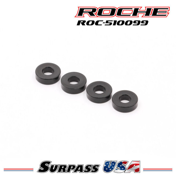 Roche - Rapide P12V2, Alum Height Adjust Spacer, 2mm, 4 pcs (510099)