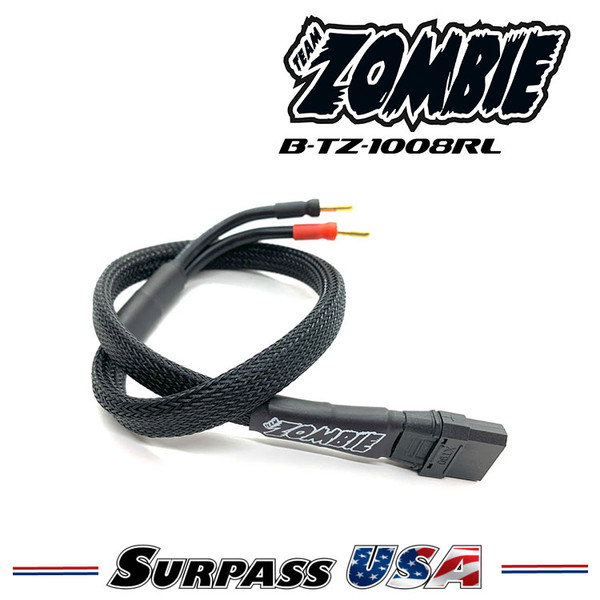 Team Zombie XT90, 4mm Tube Plug 500mm 10awg Power Supply Cable B-TZ-1008RL