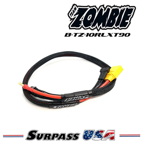 Team Zombie 4mm to XT90 Plug 4s-Balance 600mm 12awg Charging Cable B-TZ-10RLXT90