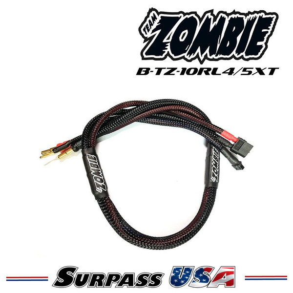 Team Zombie XT60, 4/5mm Tube Plug 2s-Balance 600mm 12awg Charging Cable B-TZ-10RL4/5XT