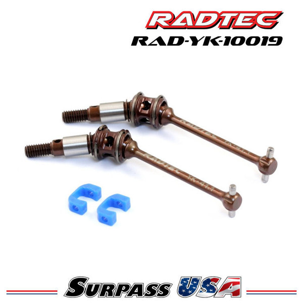 Radtec - BD8 41.1mm "PREMIUM" Steel Double Joint Drive Shaft Set, Front (YK-10019) RAD-YK-10019