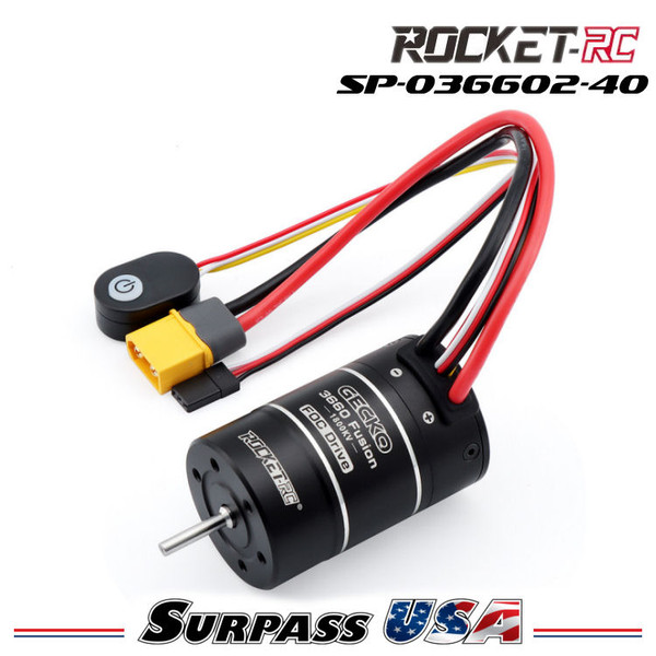 Rocket-RC 1/10 Crawler Gecko 3660 FOC 2 in 1 Motor/ESC System SP-036602-40