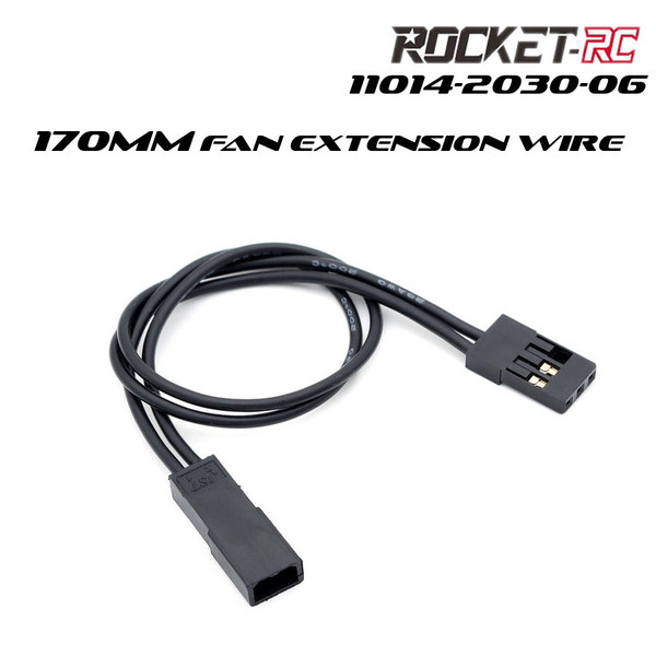Rocket-RC 170mm Fan Extension Wire 3P JST to 3P JR 11014-2030-06