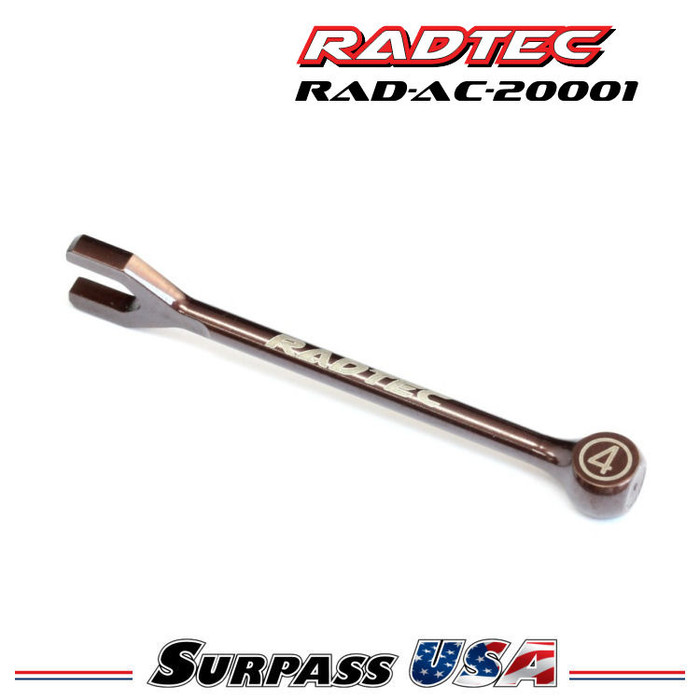 Radtec - 4mm Turnbuckle Wrench, Spring Steel (AC-20001)
