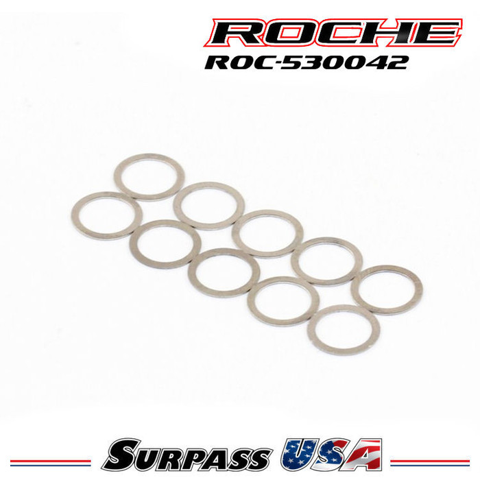 Roche - P12V, P12V2, P10W3 Rear Axle Shim, M6.45x0.1/0.2/0.3mm (530042)