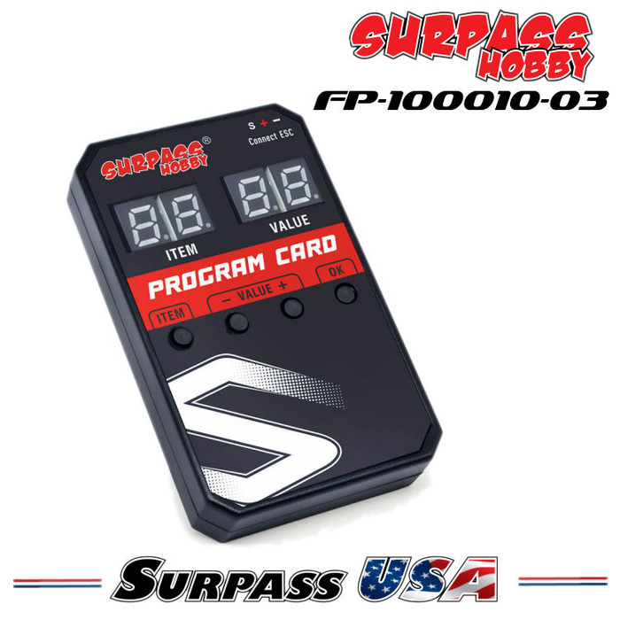 Surpass Hobby S60A ESC LED Program Card FP-100010-03