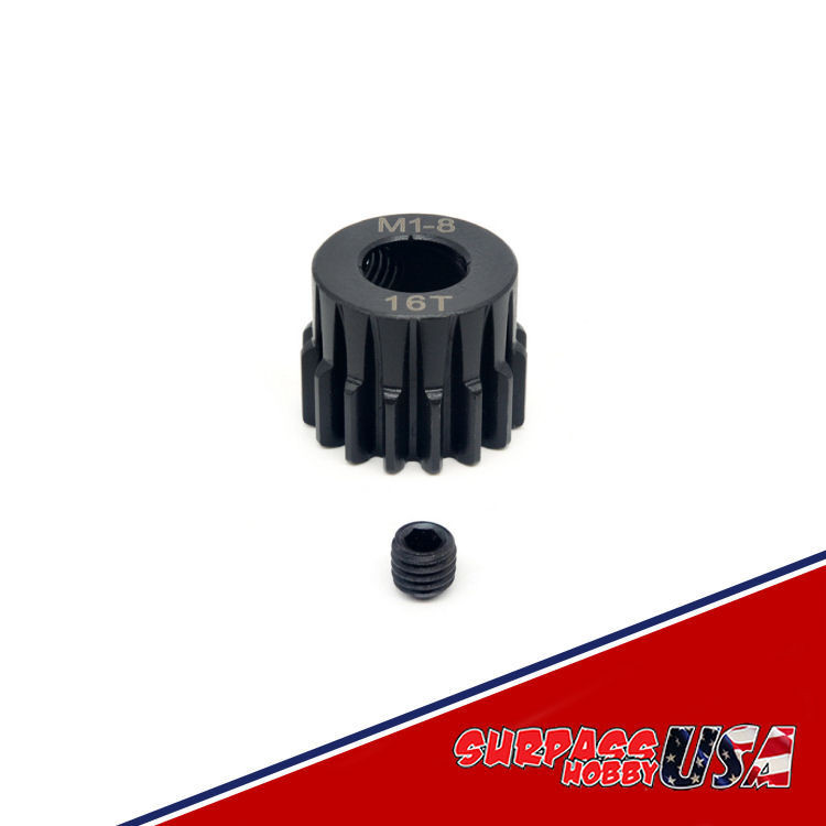 Surpass Hobby USA | Rocket 16T MOD 1 Pinion or Spool Gear 8mm Bore