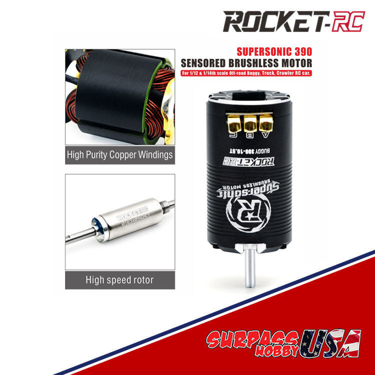 ケ*ン様 Rocket-RCSupersonic 380/390センサー式レスモ Rocket ROCKET-RC SUPERSONIC 380/390 ブラシレスモーター 管理1239
