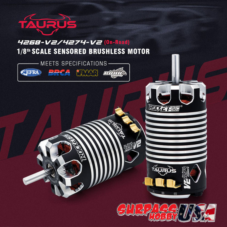 Surpass Hobby USA | Rocket-RC 4268 1/8 Taurus V2 Sensored Off-Road