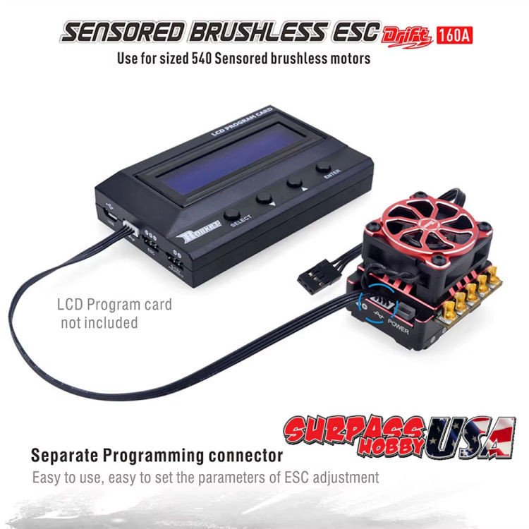 Surpass Hobby USA | Rocket-RC 1/10 TS160 V2 PRO Drift Series ESC