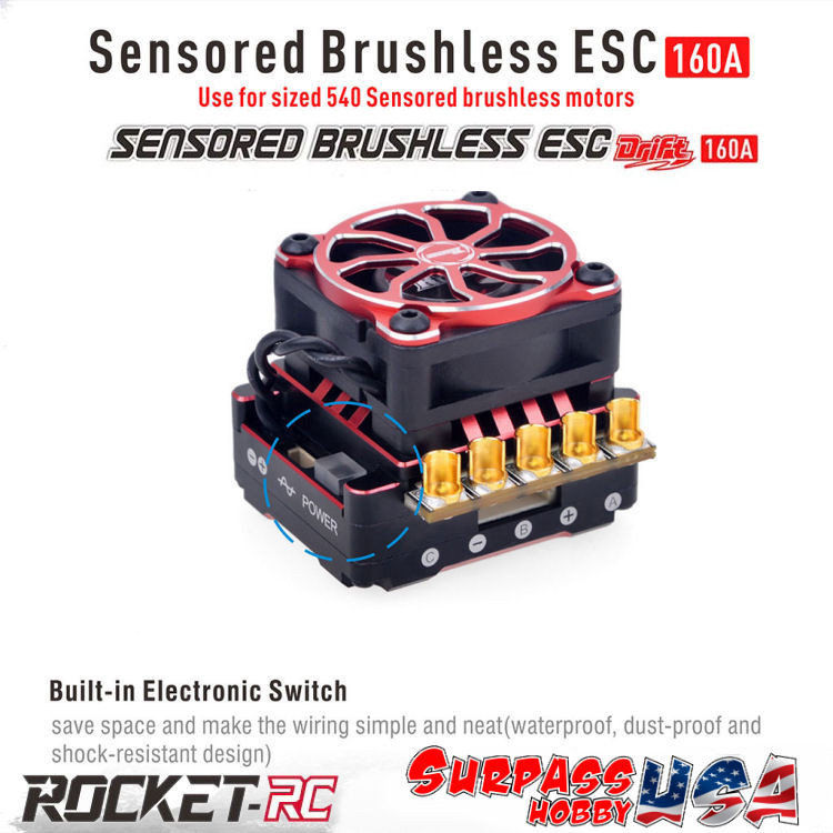 Surpass Hobby USA | Rocket-RC 1/10 TS160 V2 PRO Drift Series ESC