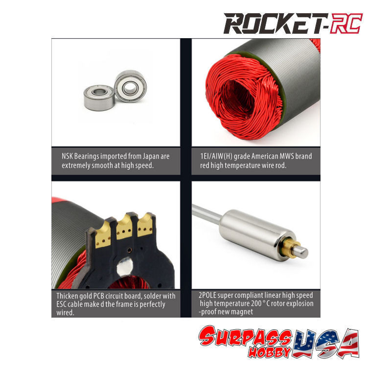 Rocket-RC 1/28 Mini-Z USA SPEC 2500Kv Sensored Brushless Motors