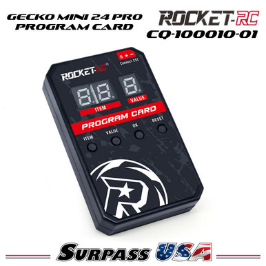 Surpass USA | Rocket-RC LED Program Card for Gecko Mini 24 Pro ESC