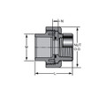 Spears 8059-060C Union, 6" Sch 80, CPVC, SOC - Specs