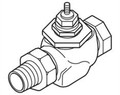 Schneider VB-7211-0-4-02 Valve Body Straight Union, Stem Up-Open 1.3 CV
